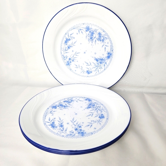 Corelle Celestial Blue Dinner Plates 10¼in Set Of 4-Pc - Picture 1 of 5